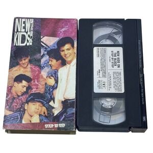 New Kids On The Block VHS Tape Step By Step 1990 Vintage Boy‎ Band Nostalgia